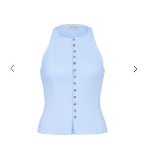 NICHOLAS Sky Blue Sleeveless Blouse